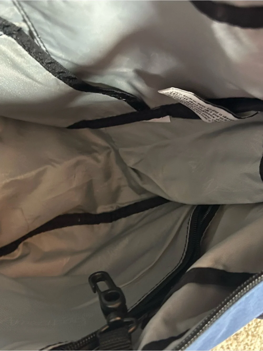Vintage L.L. Bean x AmeriBag Healthy Back Bag - Blue Nylon Sling Backpack